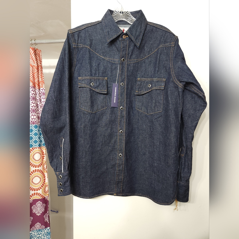 SAMURAI JEANS SWD-L02 SELVEDGE DENIM WESTERN SHIRT